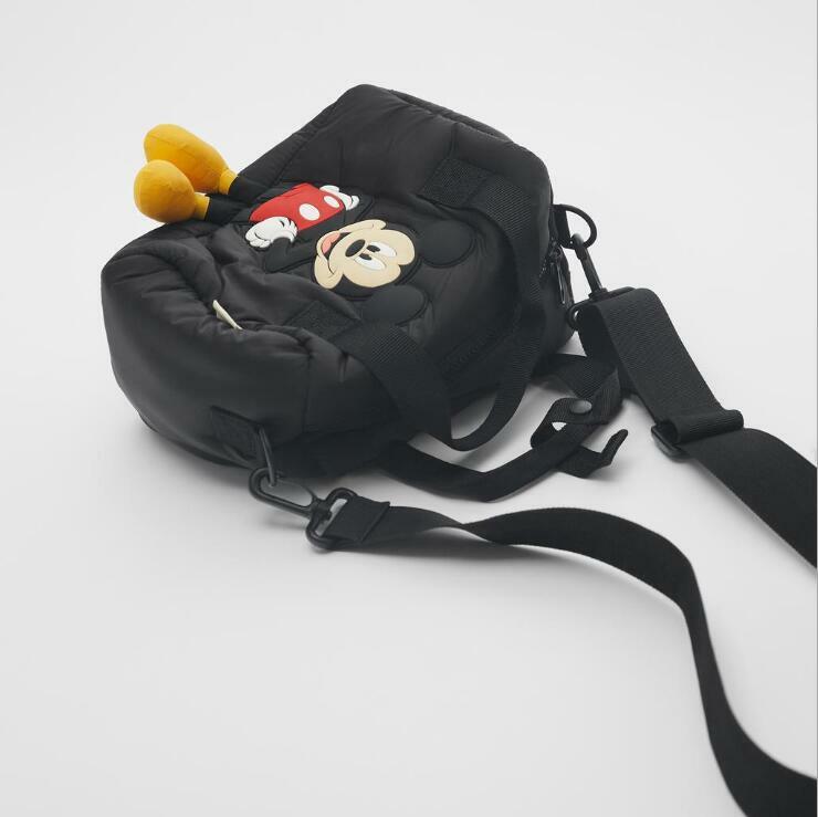 Disney Mickey Mouse Cartoon New Girl Handbag Children Storage Bag Girls Cartoon Mickey Mouse Bowling Bag Shoulder Bags