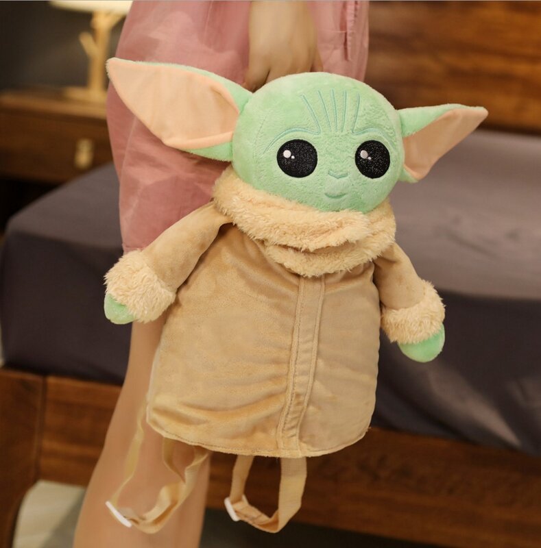 Star Yodaing Plush กระเป๋าเป้สะพายหลัง Force Awakens อะนิเมะ Wars กระเป๋าของเล่นภูมิปัญญา Master เด็กของขวัญของเล่นตุ...