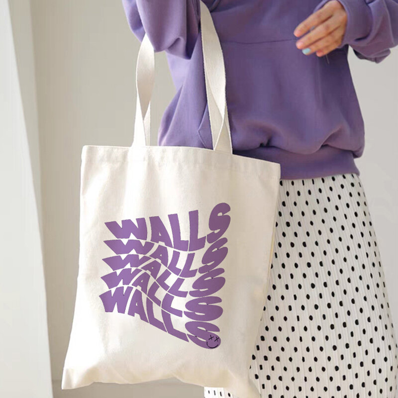 Louis Tomlinson – sacs de Shopping muraux à sens unique, fourre-tout à bandoulière en toile, grande capacité, sac à main d'université