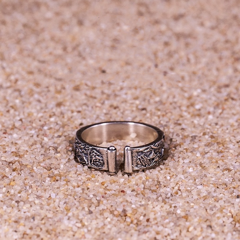 Nova venda quente moda retro simples 925 prata esterlina homens e mulheres casais anéis personalidade tendência criativa jóias