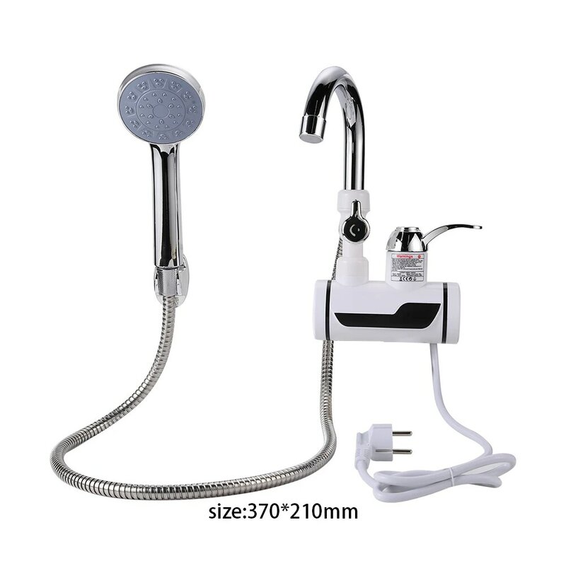 Electric Instant Hot Water Faucet Water heater Fast Heating with LED Temperature Display Tankless Tap For Kitchen Shower EU