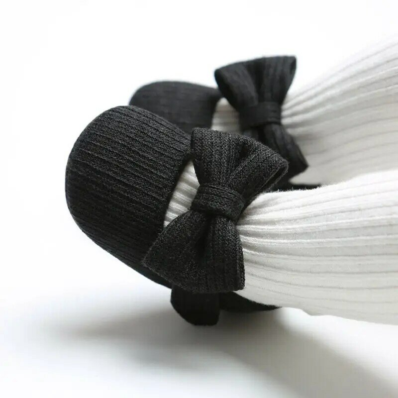 Chaussures à semelle souple à nœud papillon avec bandeau pour bébé fille,pour premiers marcheurs, enfants, en couleur solide, robe, 2 pièces, 2020,