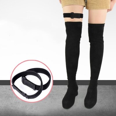 Hoge Buis Laarzen Anti-Slip Riem Anti-Drop Artefact Verstelbare Elastische Bandage Anti-Slip Anti-Rimpel sticker Anti-Drop Buis