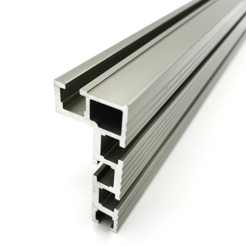 Valla de perfil de aluminio, Conector de valla de calibre para bancos de carpintería, 74mm de altura con pistas en T y soportes deslizantes