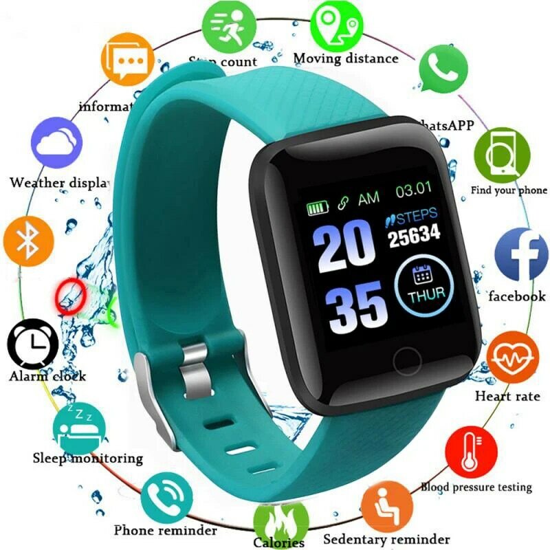 Smart Armband Uhr Multi-funktion Männer Männer Frauen Blutdruck Messung Wasserdichte Fitness Sport Herz Rate