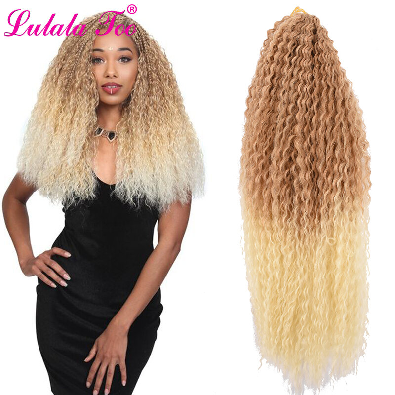 20inch Synthetic Afro Yaki Kinky Curly Hair Soft Ombre Crochet Braiding Hair Extensions Marly Braid Hair for Black Women