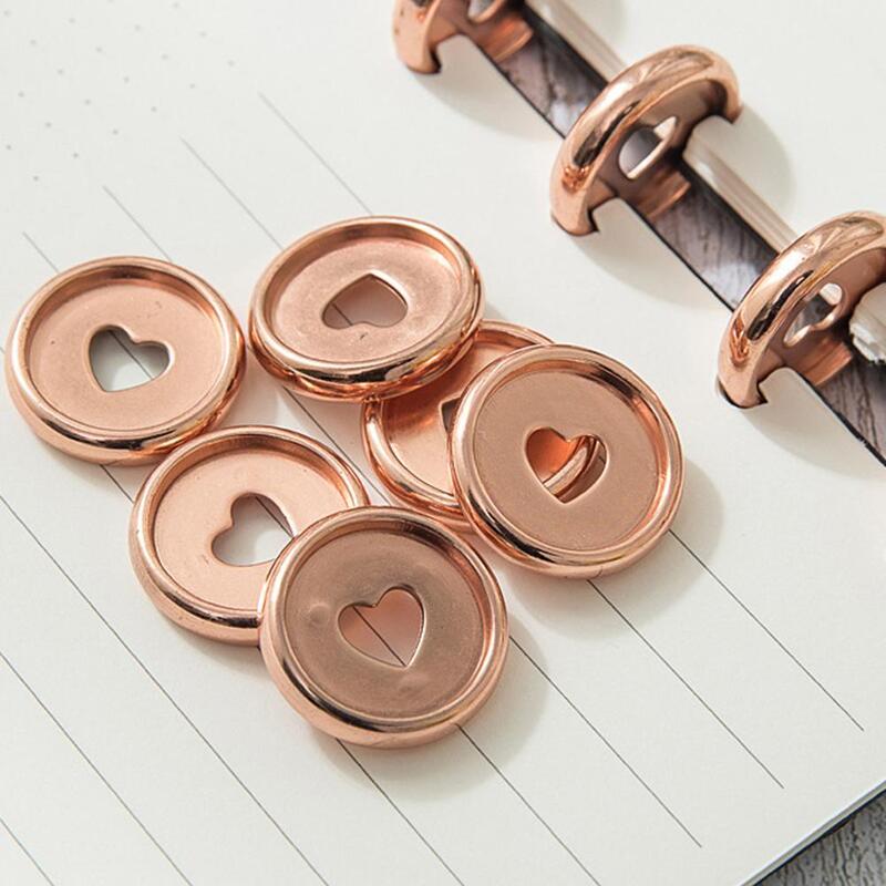 Notebook Binding Ring Mushroom Hole Button Notepad Office Degree 360 Loose-leaf Plastic Plastic Buckle Coil Supplies Foldab H2N3