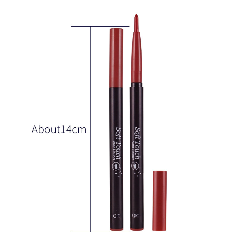 13 cores batom moda portátil lábio forro maquiagem lápis profissional à prova dwaterproof água lipliner batom lápis cosmético tslm2