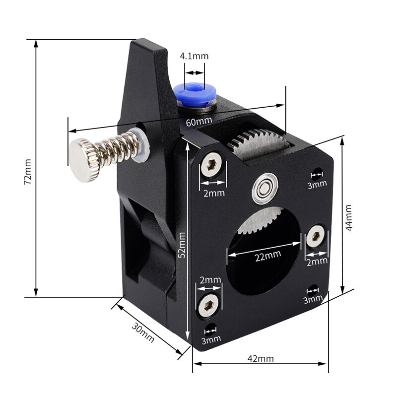 Экструдер bmg bowden, запчасти для 3D-принтера, экструдер с двойным приводом, гибкое мягкое замедление нити mk8
