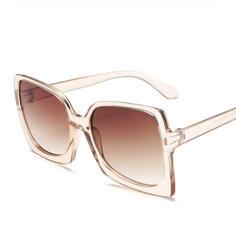 Солнцезащитные очки оверсайз для мужчин и женщин, дизайнерские квадратные модные, с защитой от ультрафиолета, в винтажном стиле, 2021