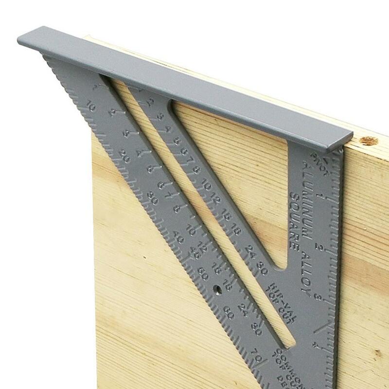 Driehoek Regel 90 Graden Verdikking Hoek Regel Aluminium Carpenter Meting Vierkante Heerser Voor Timmerman Gereedschap Architectuur