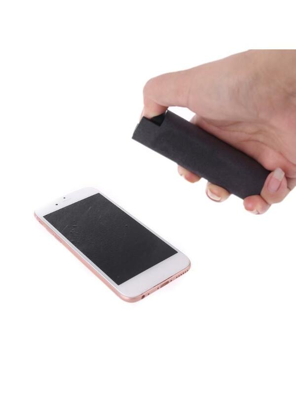 1Set Portable Phone PC Screen Cleaner Microfiber Cloth Cleaning Device for TV