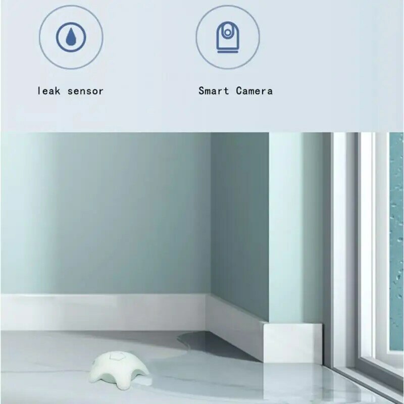 Zigbee 3.0 Leak Alarm Water Flood Detector Smart Home Security Alarm Tuya Smart Life APP Remote Alarm Real-Time Push Sensor