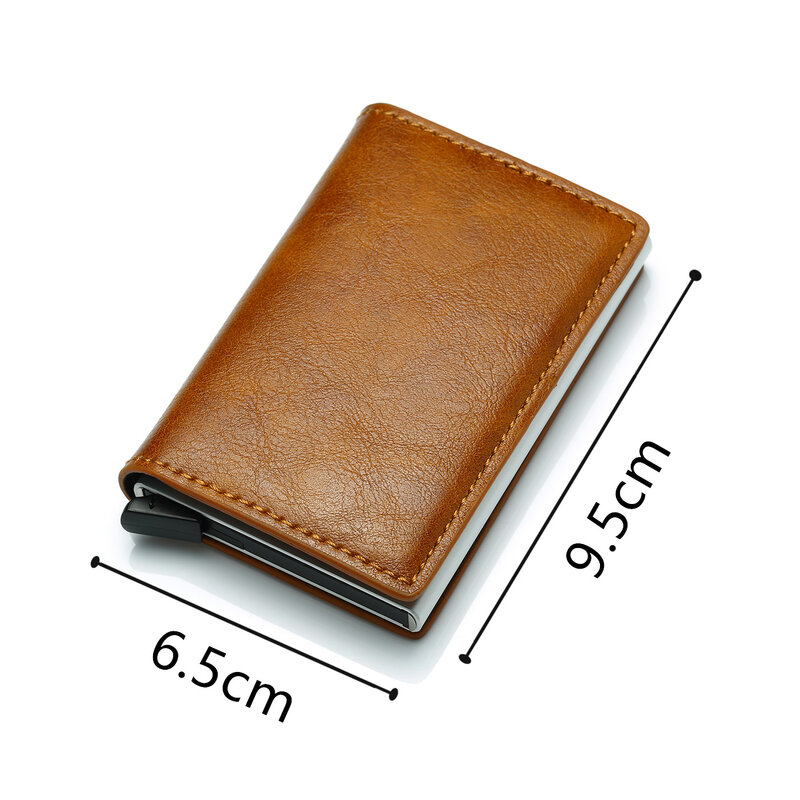 Mini billetera de aluminio para hombre y mujer, billetera inteligente de Metal para tarjetas de crédito, Rfid, 2020