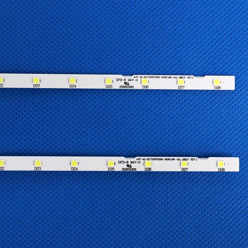 Bande de rétroéclairage LED (2), pour Samsung 43NU7100, UN43NU7100, BN96-45954A