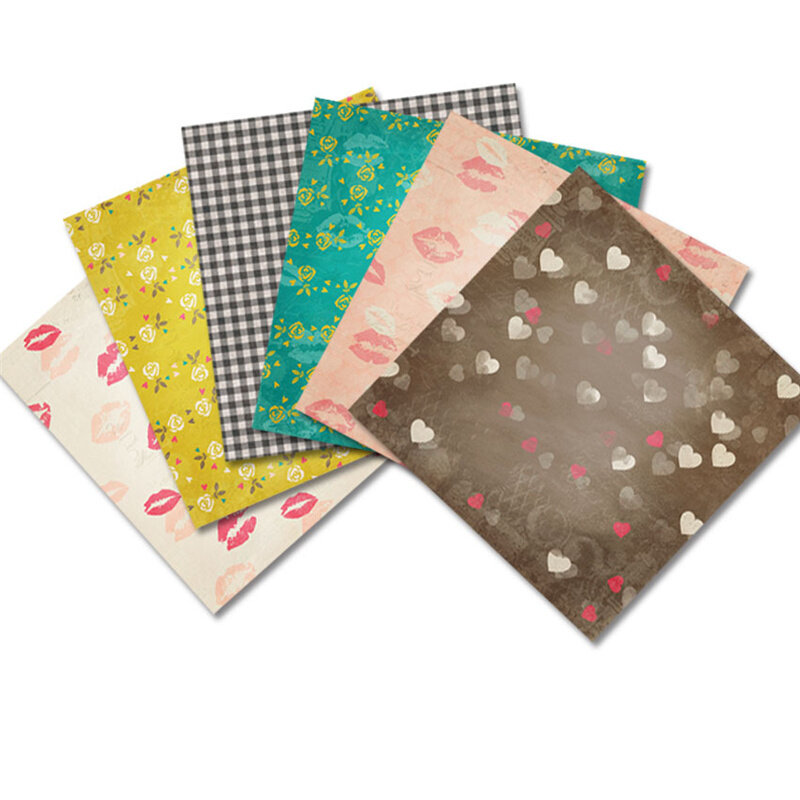 24 Stks/partij Lippen Retro Materiaal Papers Diy Scrapbooking Album Dagboek Gift Decoratieve Papier Scrapbooking Papier