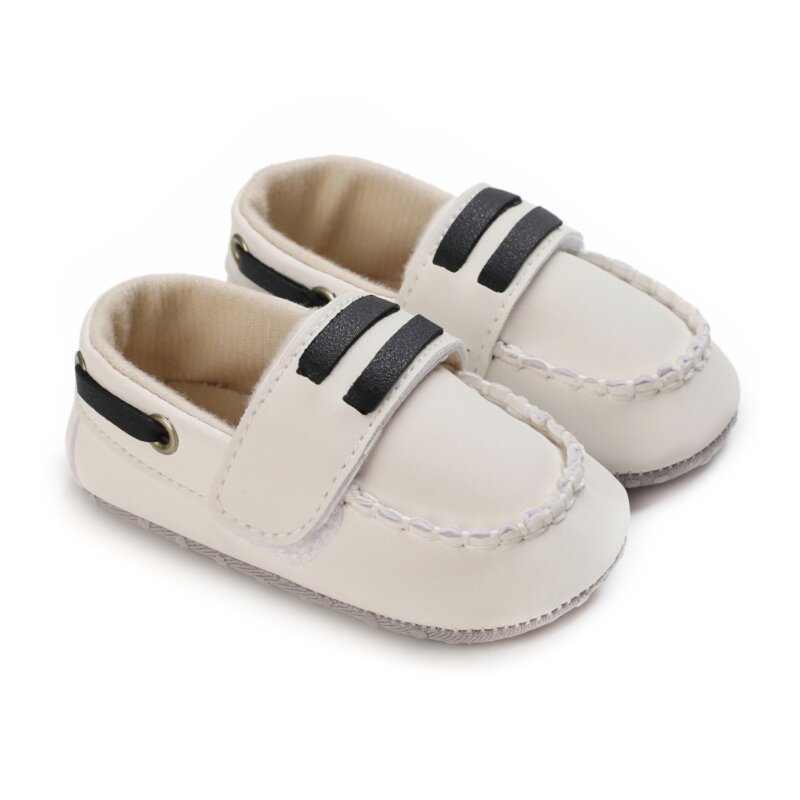 Infantil Sapatilhas de Couro PU Sapatos de Bebê Menino Sapatos de Bebê Recém-nascido Sapatos Sapatos Berço Do Bebê ToddlerSoft Sola Mocassins Casuais 0-18M