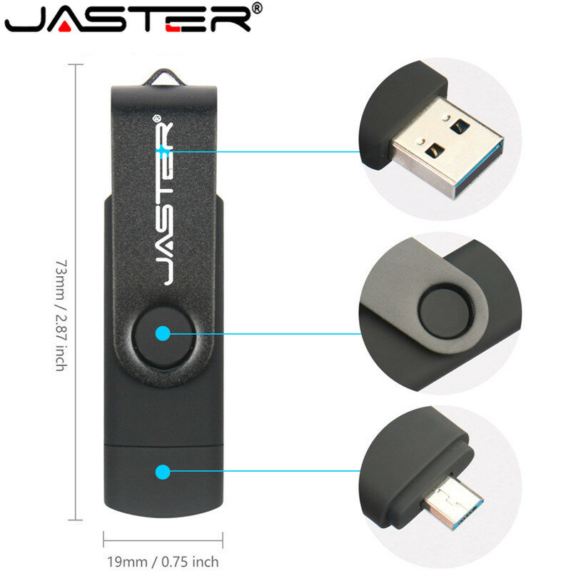 JASTER najlepsze OTG USB 2.0 dysk Flash cle usb 2.0 stick 4GB 8GB 16GB 32GB 64GB pen Drive smartfon Pendrive