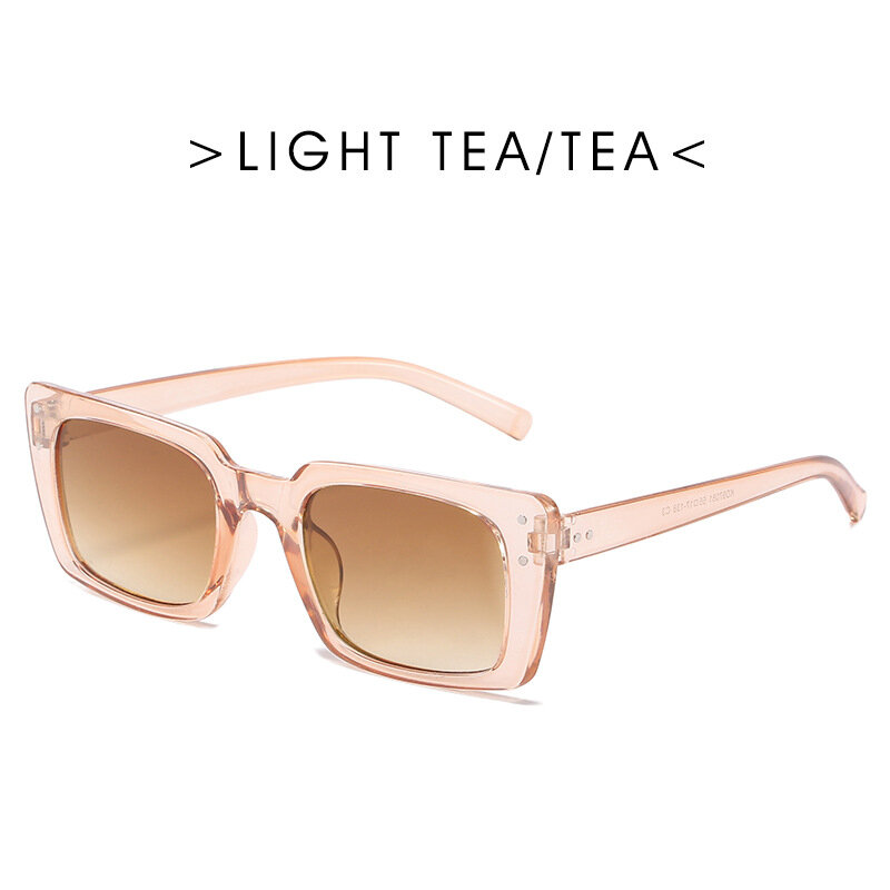 LONSY occhiali da sole rettangolari retrò donna 2021 Luxury Brand Vintage Square occhiali da sole Ladies UV400 Oculos Lunette De Soleil Femm