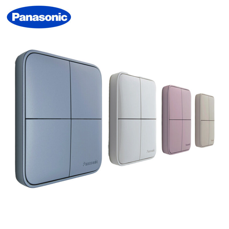 Panasonic Interruttore di Lusso Touch On/off Interruttore Standard 1/2/3/4 Banda 1/2 Vie Applique da parete Per La Casa interruttori
