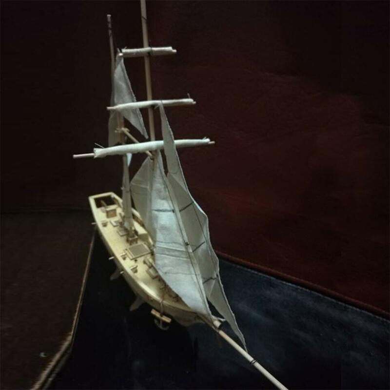 Kuulee-Kit de barco velero de madera a escala 1:100, modelo DIY para el hogar, decoración de bote para el hogar, juguete para niños, molde de velero