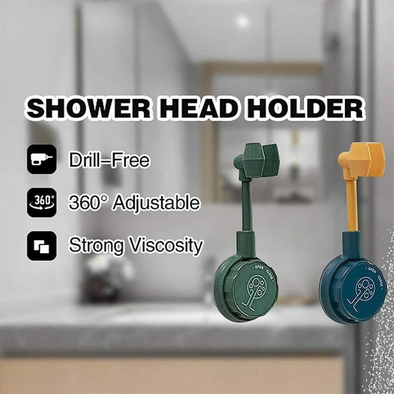 16.5*5.5*4.5cm multifuncional universal suporte de chuveiro ajustável banheiro adesivo cabeça chuveiro doméstico soco livre