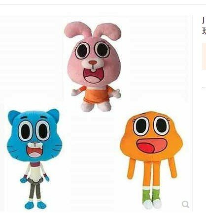 Neue ankunft 25cm Cartoon Erstaunliche Welt Gumball Darwin Anais Plüsch Gefüllte puppe Spielzeug für kinder baby geburtstag geschenk