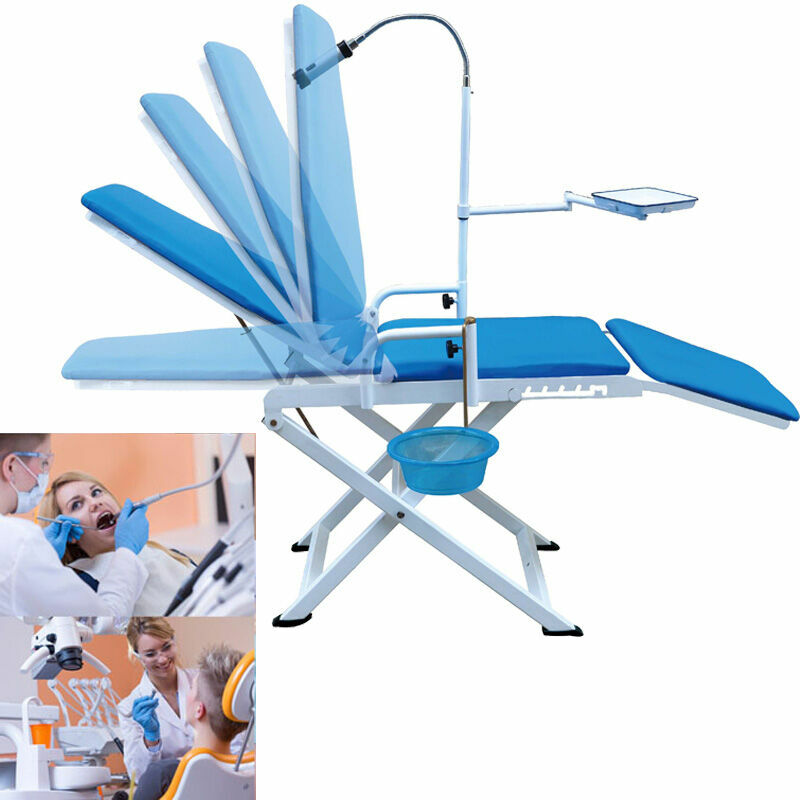 الأسنان المحمولة كرسي متحرك كراسي قابلة للطي وحدة + LED الباردة الخفيفة