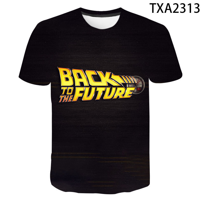 T-shirt «retour vers le futur» pour hommes et femmes, Cool, imprimé en 3D, avec la Fusion de Marty & this, été, 2021