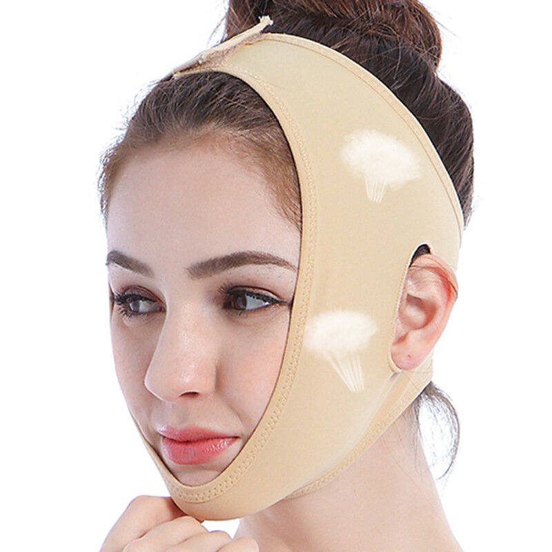 V Lijn Gezicht Shaper Elastische Gezicht Afslanken Bandage Vrouwen Chin Cheek Lift Up Riem Facial Anti Rimpel Band Gezicht Slanke tool Massager