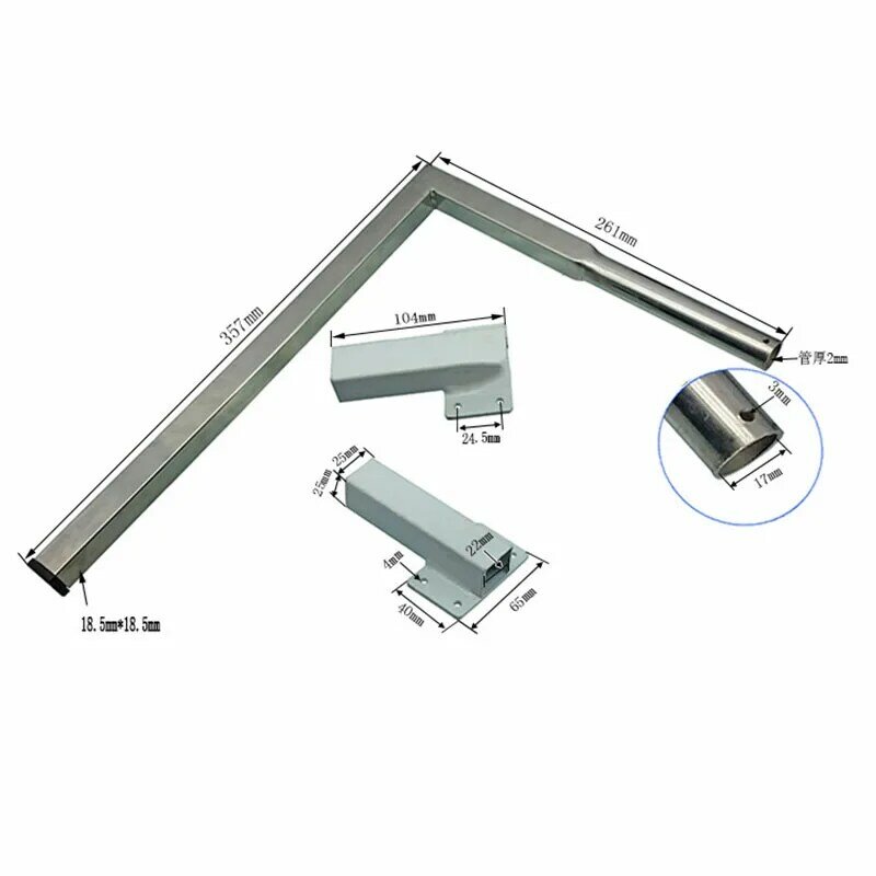 2pcs/lot Folded Bed Legs Wall Hidden Bed Mechanism Accessory Stainless Steel Furniture Legs