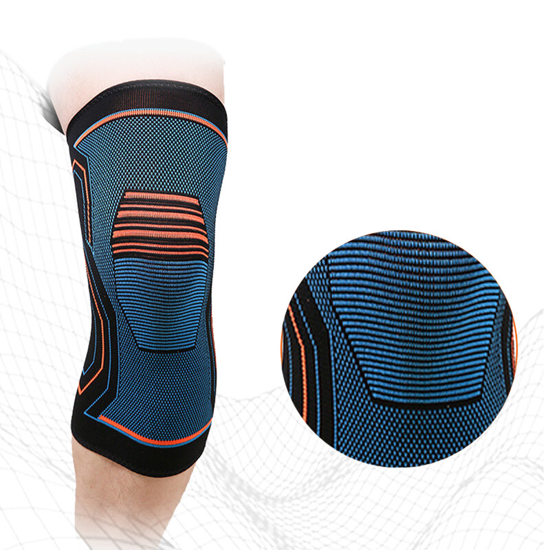 1pc compressão joelho cinta workout apoio do joelho para alívio da dor articular running bike basquete malha joelho manga para adulto