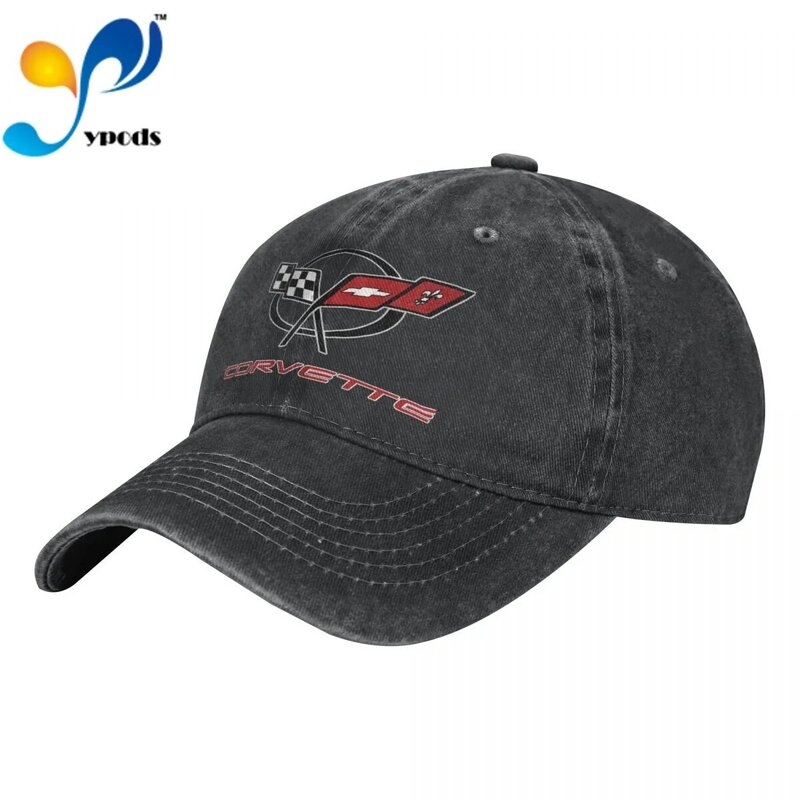 Gorra de béisbol con logotipo de Corvette Unisex, sombrero Snapback, sombrero de papá, gorra de Sol de verano para hombres y mujeres