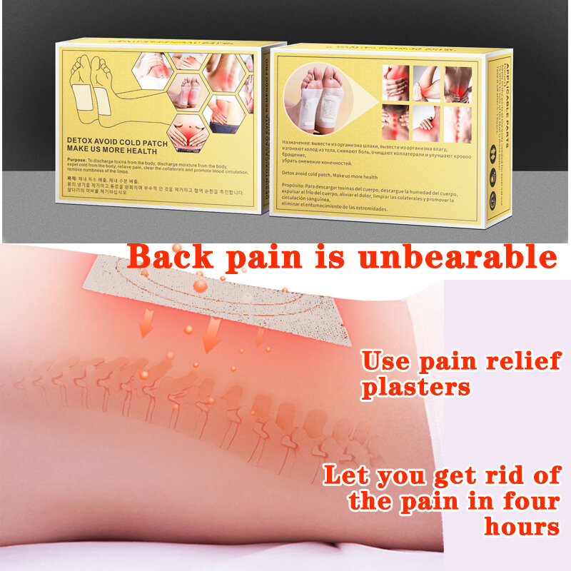Aliviar a fadiga do corpo pé remendo alívio da dor remendo volta músculo artrite remendo erval desintoxicação limpeza alívio da dor do corpo chinês