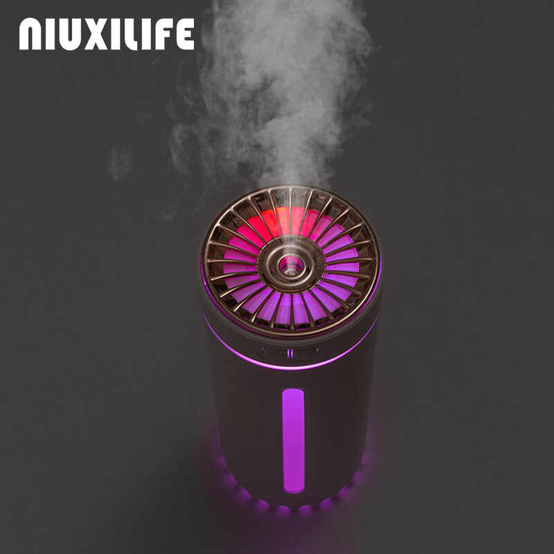 NIUHOPE แบบพกพาความชื้นรถ Room Humidifier Ultrasonic Dazzle ถ้วย Aroma Air Diffuser Cool Mist Maker เครื่องฟอกอากาศแสงโรแมนติก