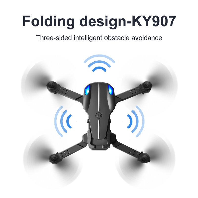 Profesjonalny KY907 PRO MINI Drone 4K kamera HD WIFI FPV unikanie przeszkód zdalnie sterowany Quadcopter zabawki samoloty dla chłopców