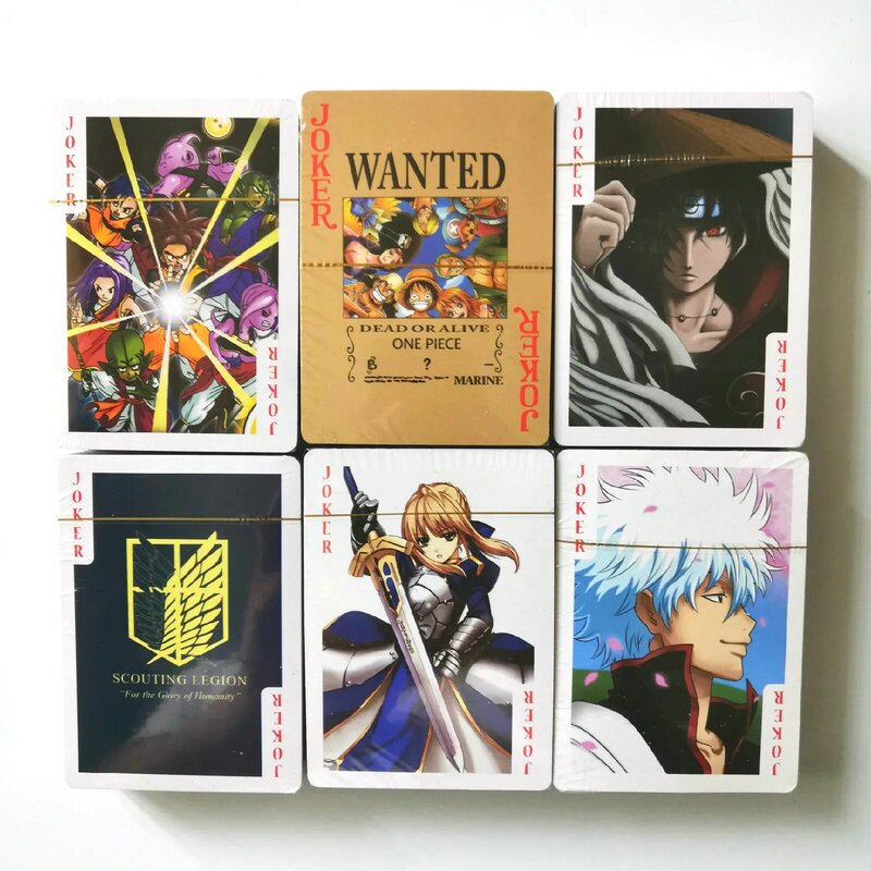 27 stili ONE PIECE NARUTO Anime Poker giocattoli Hobby Hobby collezionabili carte da collezione di giochi