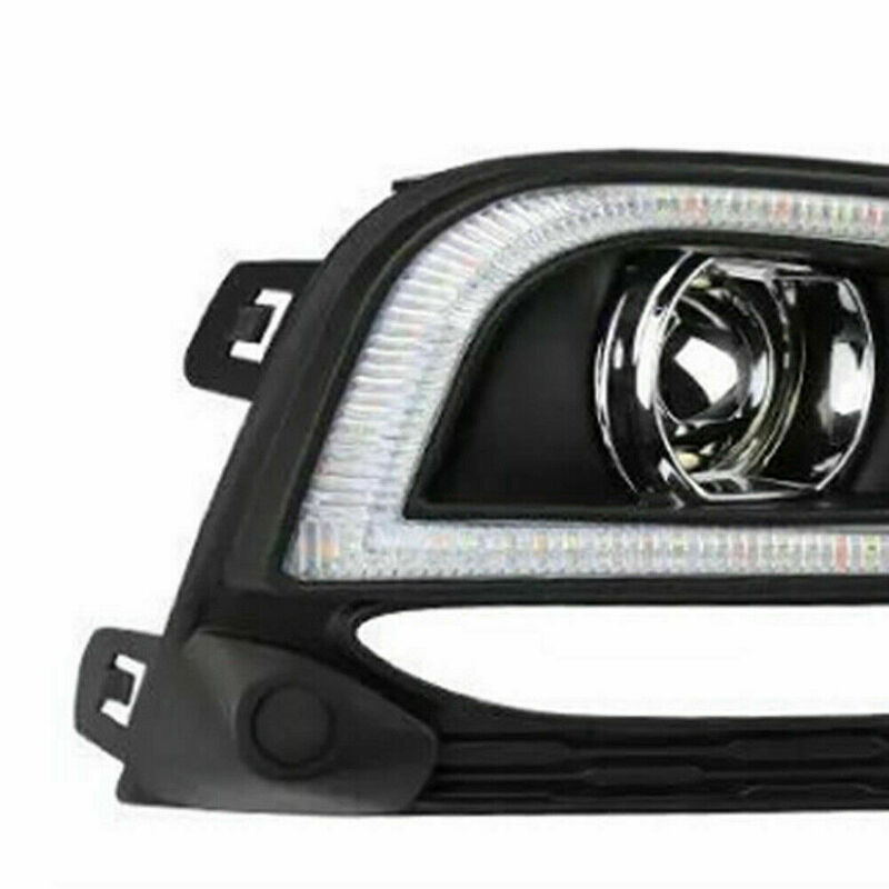 Dla chevroleta Cruze 2016-2018 1 para lewego prawego światła do jazdy dziennej DRL LED światła przeciwmgielne z kierunkowskazem
