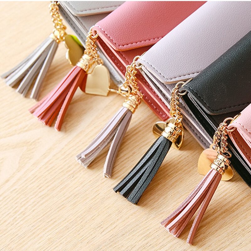 2021 짧은 지갑 여성 클러치 술 작은 지갑 간단한 사각형 간단한 지갑 숙녀 동전 지갑 미니 가방, 한국어 버전