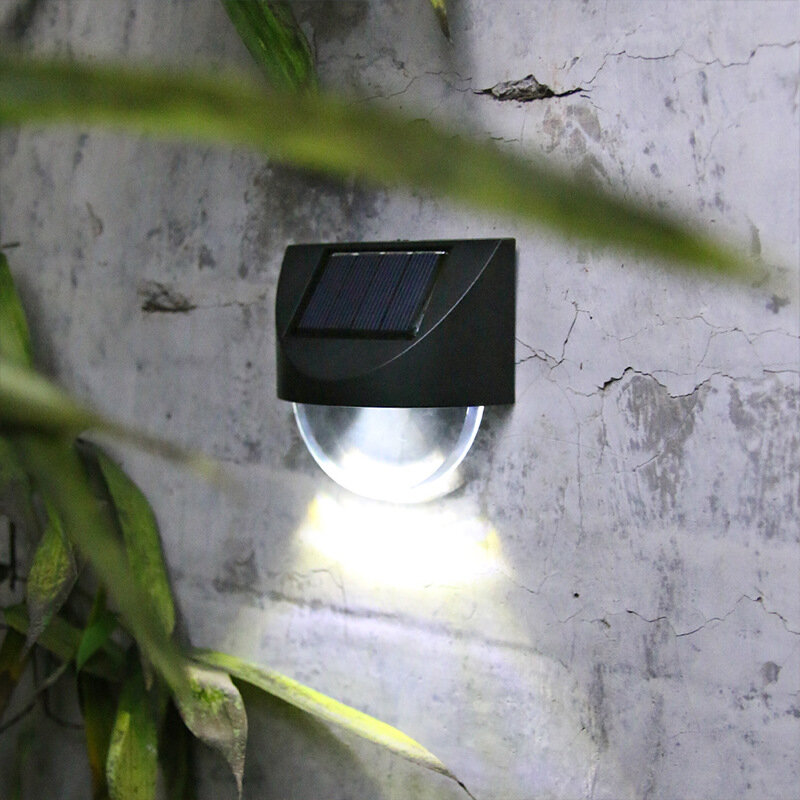 1pc led energia solar jardim luz à prova dwaterproof água casa quintal cerca lâmpadas passo escada lâmpada led passarela paisagismo iluminação luzes