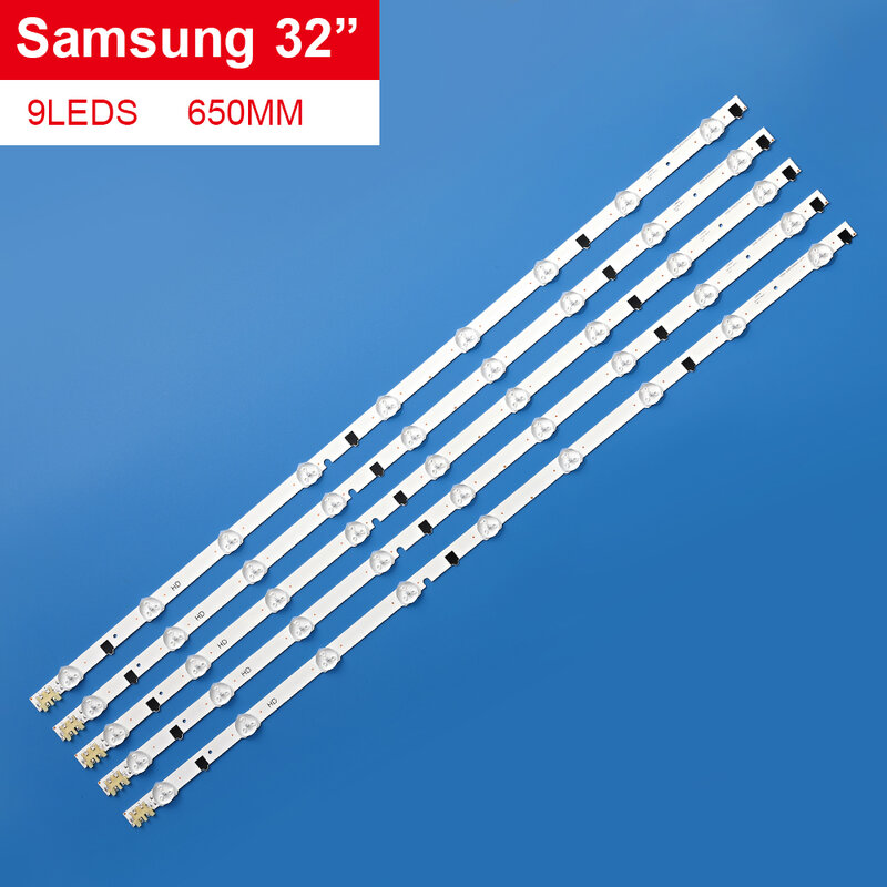 Samsung用バックライト付きLEDストリップライト,5個,mhz 32f5500ay ue32f5500awauv32f5500ak ue32f5500k