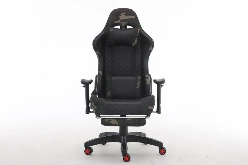 Cadeira do jogo/escritório, rocker do giro com encosto de cabeça e travesseiro lombar e-sports cadeira ergonomicamente projetada do jogo