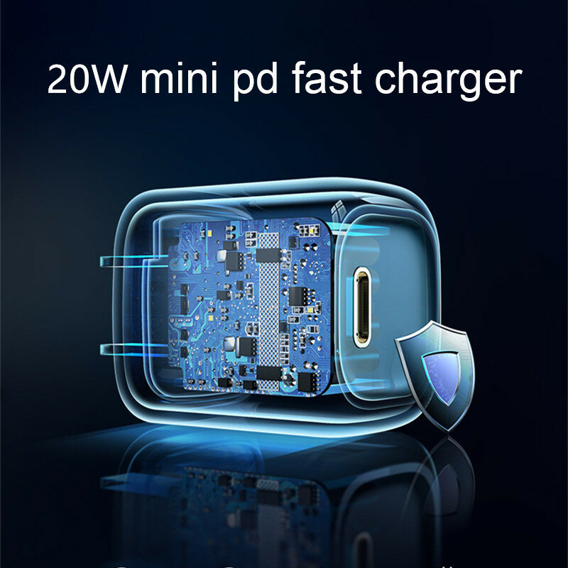 Chargeur USB type-c 20W PD, Charge rapide, adaptateur mural QC3.0, pour téléphone portable, tablette iPhone 12 11