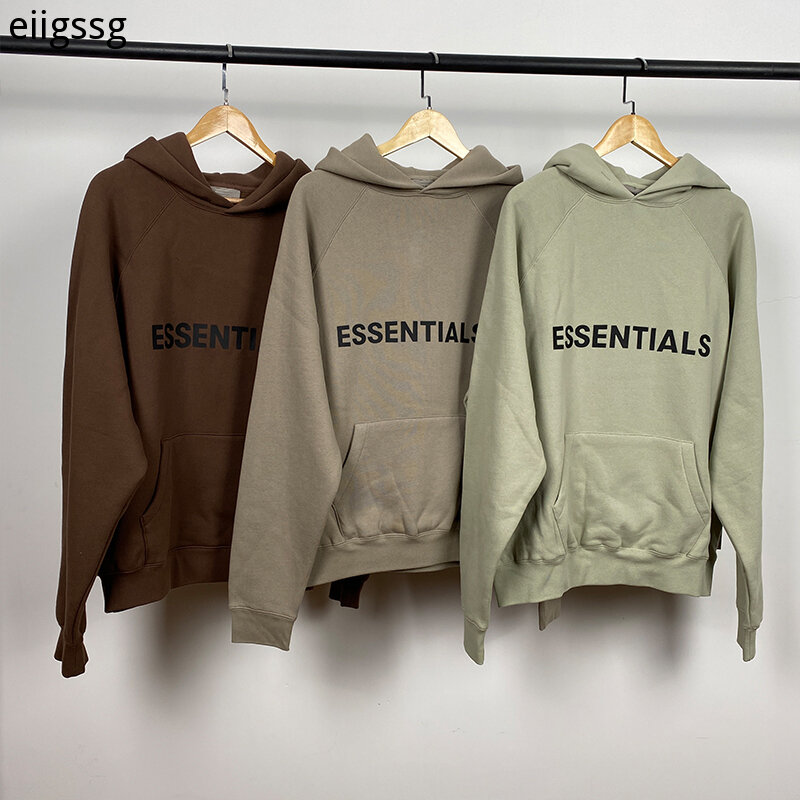 2021 fw próprio design novos hoodies de borracha carta impressão sweatshirts solto ovesize algodão rua moda masculina hoodies