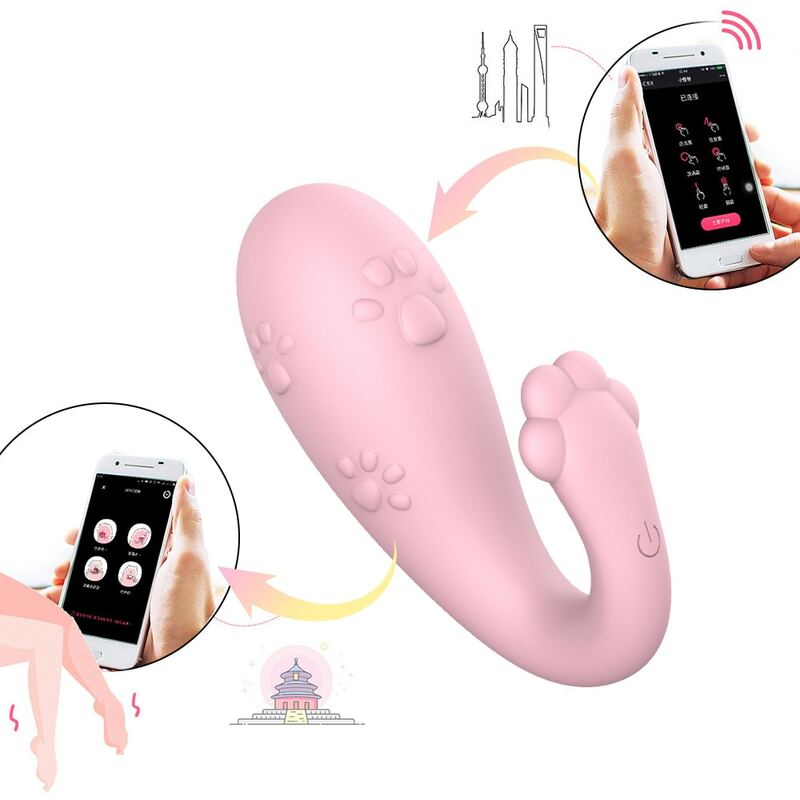 OLO-Vibrador por aplicativo controle do ponto G para mulheres, 8 velocidades, formato de monstro, bluetooth, wireless, ovo que vibra, consolo, jogos adultos, brinquedos sexuais