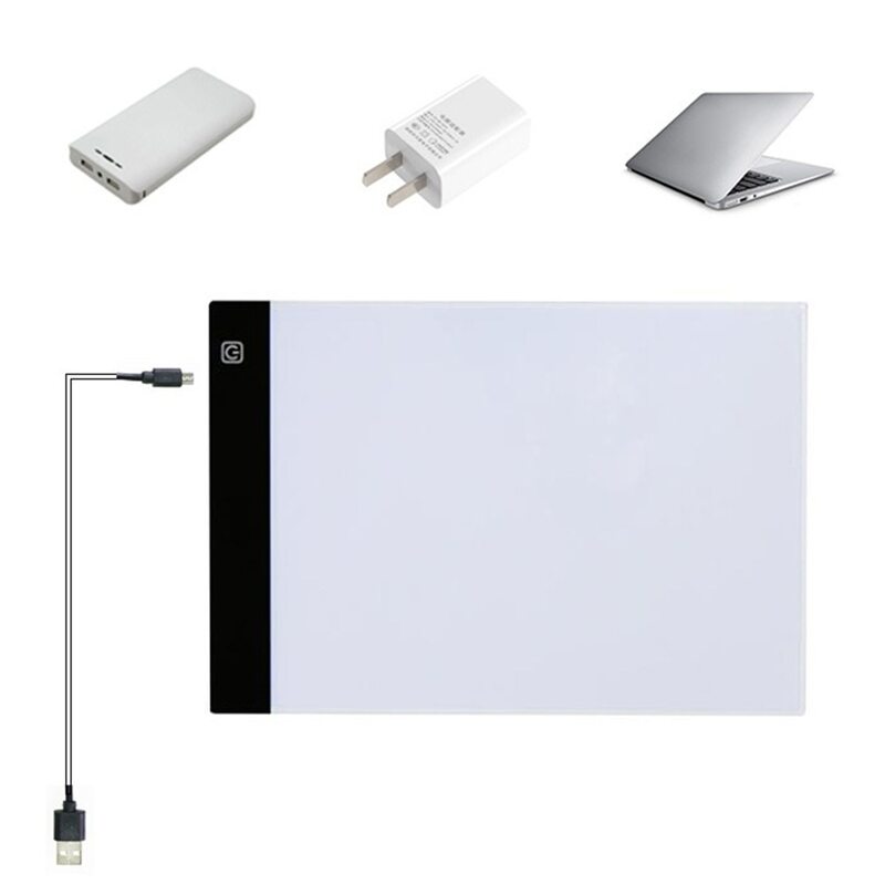 Led Light Box A4 Tekening Tablet Grafische Schrijven Digitale Tracer Kopie Pad Board Voor Diamant Schilderij Schets X-Ray viewer 1 Pcs
