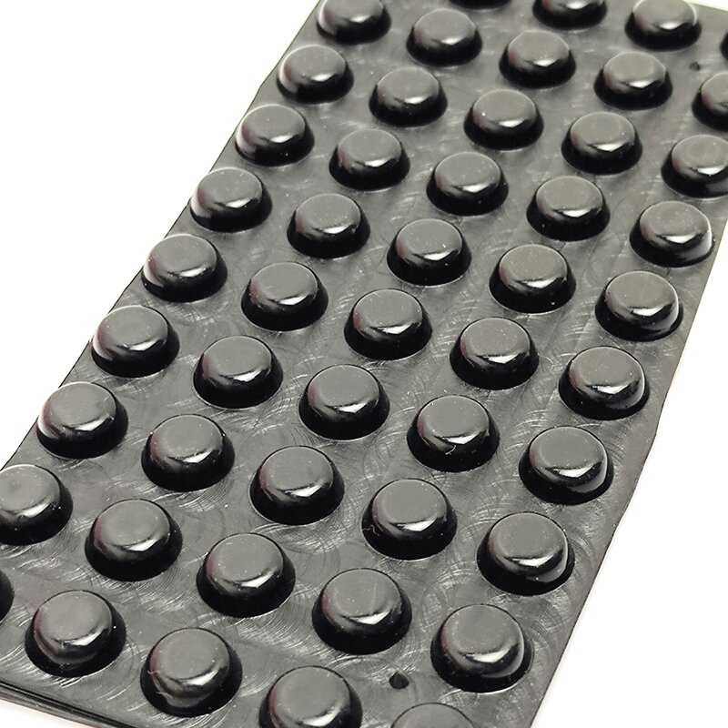 黒の粘着性ダンパー家具ドアストッパー耐久性のある衝突防止クッション耐熱性シリコンパッド