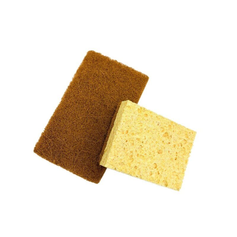 Esponja Biodegradable para fregado de cocina, esponja para fregado de fibra de Palma, esponja para fregado de madera de coco