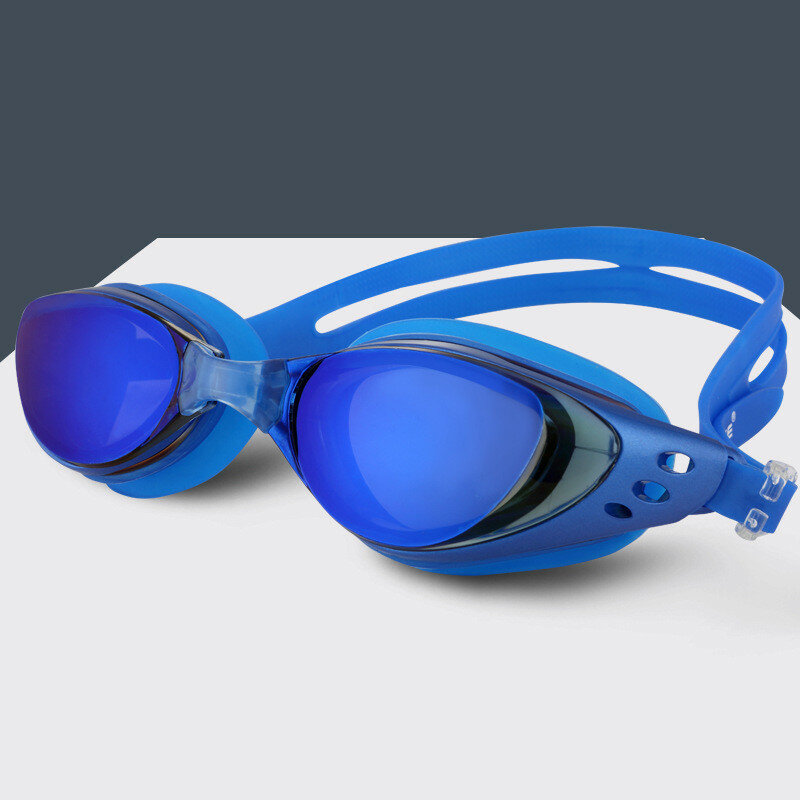 Óculos de natação para miopia, homens e mulheres, anti-embaçante, profissional, à prova d'água, de silicone, para piscina, para adultos