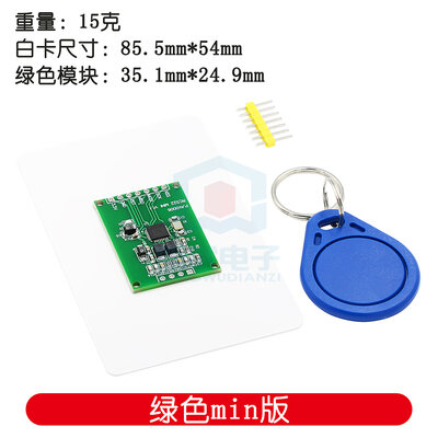 Modul Induksi Kartu IC Frekuensi Radio RFID RC522 Baru MFRC-522 untuk Mengirim Gantungan Kunci Kartu S50 Fudan